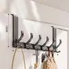 Gancho para Cabideiro Atrás da Porta do Quarto, Cabideiro de Parede sem Furos, Gancho de Porta de Entrada para Pendurar Roupas e Bolsas