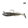 Isca Artificial de Pesca Cross-Border 6cm 7g Envolvida em Chumbo, Isca Biônica T-Tail de Enguia, PVC Afundante Anzol Simples T-Tail