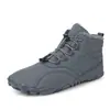 Novos sapatos casuais masculinos e femininos com acolchoamento de algodão, botas de neve com forro de lã, botas quentes de cano alto com acolchoamento de algodão para casais, botas curtas da moda, sapatos de algodão para casais