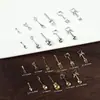 Promoção Imperdível Decorações de Unhas em Liga Metálica Cor Dourada Prateada Série de Louças Similares Garfos Colheres Miniatura Decorações de Unhas DIY