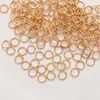 Joyería hecha a mano conexión de material anillo de conexión anillo de hierro accesorios diy 4-14MM anillo cerrado anillo abierto oro rosa