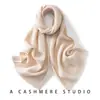 Cachecol de Tricô Xale Jacquard Unissex Cashmere Outono/Inverno 2026 Novo, Amigo da Pele, Cor Sólida, Proteção Quente para o Pescoço