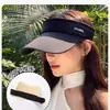 Chapéu de Verão Novo Estilo Feminino Esportivo e de Lazer com Aba Larga e Top Aberto, Chapéu de Sol Moderno e Versátil, Chapéu de Sol para Proteção Solar em Esportes ao Ar Livre Masculino