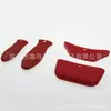 Conjunto de 2 3 4 5 6 peças de capa de orelha de pote redondo com arco pontiagudo conjunto de alça de panela de silicone antiderrapante