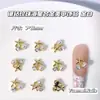 Accesorios de Aleación para Arte de Uñas Estrella de Mar Perla Incrustada con Diamantes Estilo Océano de Verano Decoración 3D para Uñas