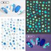 Redanco novo 3D explosões diy padrão luminoso adesivos de unha adesivos de unha adesivos atacado DH-241