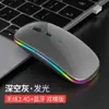 Venta al por mayor transfronteriza Ratón Bluetooth inalámbrico silencioso luminoso para oficina Regalo Ratón de carga para computadora portátil para juegos