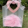 Bolsa de Mano Transparente Esmerilada Spot Bolsa de Mensajero de Plástico PP Bolsa de Embalaje Regalo de Navidad Boda Bolsa de Regalo para Acompañante Venta al por Mayor