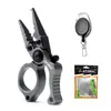 Pinzas de aleación de aluminio con cerradura de venta caliente Pinzas para señuelos mini Abreanillas Cortador de línea Cortador de línea de pesca Pinzas para anillas Cordón de tracción Hebilla telescópica