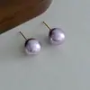 Brincos de Tarraxa Pérola Vermelha Modelo Novo 2026 Super Valorizantes, Brincos Versáteis de Alta Qualidade Que Fazem o Rosto Parecer Mais Magro para Mulheres