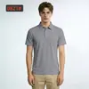 Camisa Polo de Hombre Sin Costuras de Secado Rápido Verano Casual de Negocios Camiseta con Cuello de Solapa Transpirable Cómoda Camiseta de Manga Corta