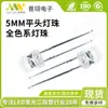 Diodo Emisor de Luz Blanco Rojo Azul Verde Luz LED de Alto Brillo Lámpara de Enchufe Directo Perlas de Lámpara LED F5/5mm Cabeza Plana Alta Transparencia Pata Corta