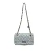 2026 Nuevo Modelo Bolso Tote Acolchado con Cadena Estilo Chanel, Bolso Cruzado de Hombro Único de Moda y Lujoso, Bolso Cuadrado Pequeño de Mano para Mujer