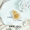 Colar Cruzado Banhado a Ouro Estilo Antigo com Pingente de Cabaça Oca Incrustado com Diamantes Vintage, Joia Versátil de Alto Padrão Novo Estilo Chinês Atacado