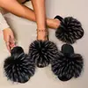 Chinelos Peludos Femininos de Alta Qualidade, Confortáveis e Versáteis 2025 Novo Nicho Casual Antiderrapante Planos para Mulheres