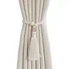 Cortinas Nuevas Simples y de Lujo Ligero, Correas Modernas, Borlas, un Par de Cuerdas para Cortinas de Gasa, Cuerdas de Almacenamiento, Decoración del Hogar