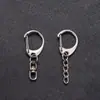 En stock, llavero colgante, cadena grande en forma de C, llavero de aleación de zinc, hebilla en forma de D, cierre de langosta, accesorios colgantes DIY, venta al por mayor