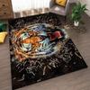 Alfombra Cuadrada para Suelo Estilo Americano Tigre Leopardo Dormitorio Sala de Estar Alfombra Completa Alfombrilla para Suelo Junto a la Cama Manta Decorativa Exportación Transfronteriza Alfombra
