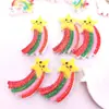 Estrellas de resina con purpurina para pastel, funda de teléfono arcoíris, pinza para el pelo, accesorios, diadema hecha a mano DIY, material para tocado