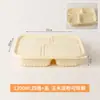 Cajas de almuerzo desechables biodegradables de almidón de maíz, aptas para microondas, adecuadas para comidas ligeras y ensaladas, disponibles para venta al por mayor y pedidos personalizados