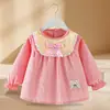 Bata de Bebé Otoño e Invierno Ropa Exterior para Mujer Falda de Princesa Babero para Comer Impermeable y Anti-Suciedad Ropa al Revés para Niños Delantales para Bebé