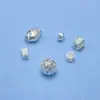 Joyería de Plata 999 Plata Pura Accesorios Patrón Xiangyun Liufu Cuentas Sueltas Cuentas Sueltas Joyería DIY Accesorios de Plata Pura Accesorios para Pulseras Trenzadas