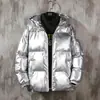 Chaqueta acolchada de algodón pluma para hombre 2023 nueva chaqueta acolchada de algodón marca de moda chaqueta pan chaqueta acolchada de algodón moda guapo brillante abrigo de invierno moda