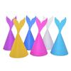 Venda por atacado aniversário chapéu sereia glitter glitter papel chapéu cartoon rabo de peixe aniversário chapéu decoração de festa 10 Pack