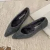 Mocasines Versátiles de Tacón Bajo Estilo Coreano con Forro de Felpa Disponibles 2025 Otoño/Invierno Zapatos Casuales para Mujer para Uso en Exteriores Zapatos Peludos Sencillos