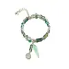 Feroz como el Fuego Bolsos de Nuevo Estilo Chino Pulsera Elegante de Moda con Perlas de Vidrio Estilo Chino Pulsera Nacional de Moda de Alta Calidad