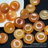 Jade de Seda Dorada Natural 21mm Hebilla de Paz Cuentas Sueltas Venta al por Mayor Colgantes para Joyería de Jade DIY Pulsera Collar Amuletos Venta al por Mayor