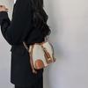 Bolso Bandolera Cubo de Lona de Alta Gama Color Block para Mujer, Nuevo Tendencia Verano 2026 Diseño de Nicho Versátil Bolso de Hombro