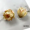 Flor de Piña Individual Simulada Flor de Capullo de Rosa para Hacer Manualidades Accesorios de Material para Tocado de Flor Fotografía Casera Arte Floral Pequeños Adornos