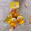 Llavero Creativo de Epoxi Garfield Exquisito Colgante de Llavero Auténtico Popular IP Colgante Autorizado Colgante para Bolso