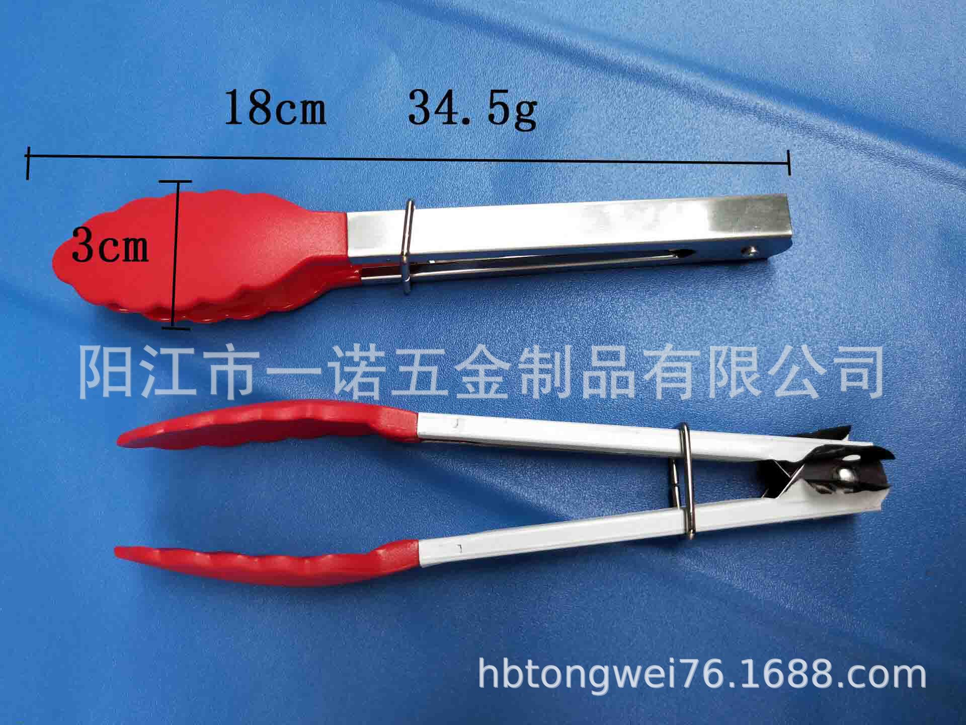 食品夹20181016A尺寸头长8.5CM厚2.5MM,柄1