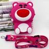 Bolsas Infantis Desenho de Urso Bolsas de Silicone Bolsas de Ombro Transversais Acessórios da Moda Porta-moedas para Meninas Bolsas Pequenas no Atacado