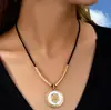 Colar Personalizado Geométrico Exagerado com Cabeça de Leão em Relevo Totem Retro Feminino Atravessando Fronteiras Popular Europeu e Americano Fabricante Colar Atacado