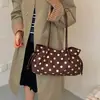 Bolsa de Tote de Lunares Estilo Coreano para Mujer, Bolso de Hombro de Gran Capacidad, Nuevo Bolso de Viaje 2026, Bolso de Mano Simple y Versátil