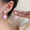 Pendientes de Flor Dulce Pequeña Fresca de Aguja de Plata 925 para Mujer Estilo Ins Nicho Elegantes Pendientes de Gama Alta Pendientes Joyería Al por Mayor