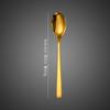 Cuchara de Servicio Nueva Era de Acero Inoxidable Dorado Transfronterizo Cuchara Dividida para Buffet Mango Adicional Cuchara Común Cuchara Dividida