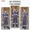 Ropa de trabajo de manga larga hecha a medida, uniformes, uniformes de fábrica, ropa de trabajo para talleres, chalecos reflectantes, ropa de seguridad y conjuntos de primavera/otoño