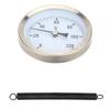 Termômetro industrial axial bimetálico tipo ponteiro de aço inoxidável para forno de churrasco, forno, disco de caldeira
