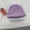¡Calidad Premium! Exportado a Corea, Gorro de Punto 100% Lana Pura para Mujer, Gorro Cálido de Punto de Lana de Oveja