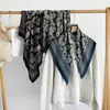 Lenço pequeno quadrado 70cm padrão espinha de peixe, lenço de seda estampado paisley marrom retrô outono e inverno, lenço de pescoço elegante, acessórios de vestuário feminino atacado