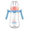 Biberón simple de PP para bebé con tetina ancha 180/240/280ml con asa sin pajita