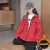 Abrigo de Otoño-Invierno para Niñas 2026 Nueva Moda Top Infantil, Chaqueta Gruesa con Forro de Polar para Otoño para Niñas Mayores