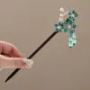 Pasador Imitación Ébano Estilo Antiguo para Mujer, Accesorios Modernos Han Dynasty Cheongsam, Pasador de Madera, Nuevo Pasador con Borla Chinoiserie Super Hada