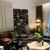 Pintura Decorativa de Plantas y Flores Estilo Francés, Arte de Pared Retro Americano para Dormitorio y Sala de Estar, Pintura Colgante para Comedor, Estilo Ins Europeo
