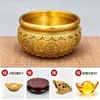 [Ventas Directas de Fábrica] Cuenco del Tesoro Ruyi Auspicioso de Latón, Relieve Estilo Chino, para el Hogar, Sala de Estar u Oficina - una Pieza Decorativa para Atraer Riqueza