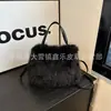 Bolso de Mano de Felpa Transfronterizo Imitación Piel de Zorro Bolso de Mano de Moda Bolso Pequeño Peludo de Gama Alta Fabricante Bolsas al Por Mayor